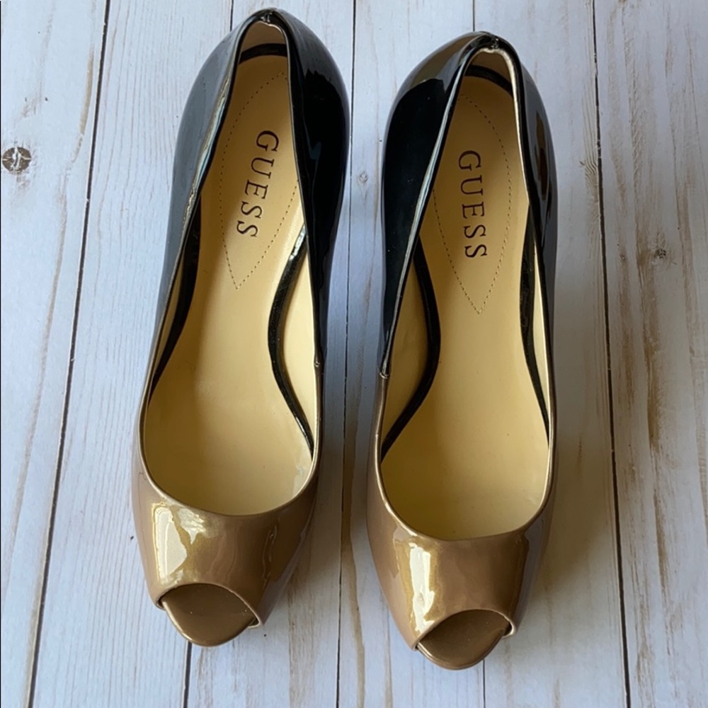 GUESS ~ new, ombre, patent platforms size 8 👠 - Picture 4 of 9